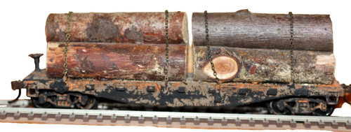 KRATZERGEBAUTE BLOCKAUTOS MIT ECHTHOLZSTÄMMEN VERWITTERUNG UND FEINEN DETAILS. - Bild 4 von 5