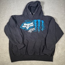 Fox Racing Monster Energy Hoodie Mens Large B...
