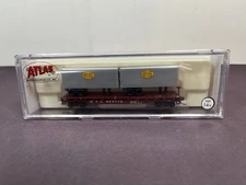 Atlas N Scale Train 37611 Flat Car with Trailers NEW YORK CENTRAL NYC 499706
