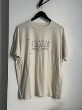 Maison Margiela Logo cream-beige t-shirt