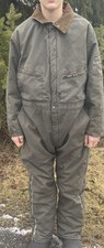 Vintage Key Imperial Coveralls Men  s Grey Quilted Lined Medium USA Work Pants