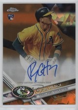 2017 Chrome Sapphire Edition Rookie Orange Refractor 5/25 Ryon Healy Auto 4z8