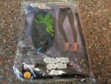 Rubie's Wicked Witch of West Wizard of Oz Leggings Black Sequins One Size New