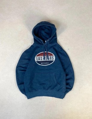 Smart Blanks Pullover Hoodie Sweat Printed Las Vegas Nevada Us 60% Baumwolle Blau S