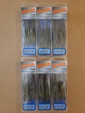 6 Pack of Riverside Mystic LPT-36 Lures & 12 Excalibur TX3 Wide Gap Hooks Total
