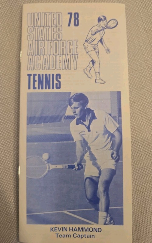 1978 Air Force Academy Falcons Men's Tennis Media Guide Kevin Hammond