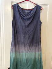 Royal Robbins Travel Dress Grey Green Size XL Jersey Knit Cowl Neck