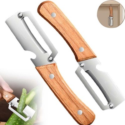 Wooden Multi Functional Vegetable Peeler for Kitchen Veggie Fruit Carrot Orange