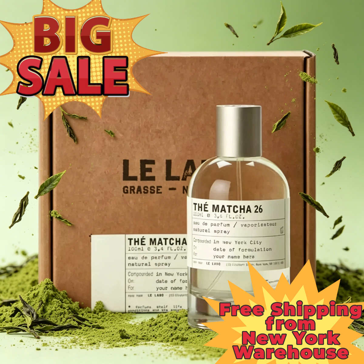 Le Labo The Matcha 26 Eau De Parfum Spray 3.4 oz For Unisex NEW US