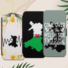 Welsh Flag Dragon Cymru Phone Case Cover for iPhone Samsung Pixel Flip Wallet