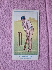 WILLS - AUSTRALIAN CLUB CRICKETERS 1905 BLUE BACK NO STATE # McALISTER GD
