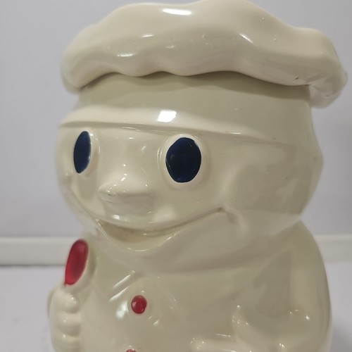 Tarro de galletas McCoy de colección Pillsbury Dough Boy "Bobby the Baker" cerámica - Imagen 6 de 13
