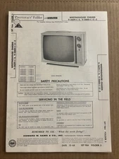 Vintage Sams Photofact Schematic 10-1968 WESTINGHOUSE CHASSIS V-2659-1/-2,