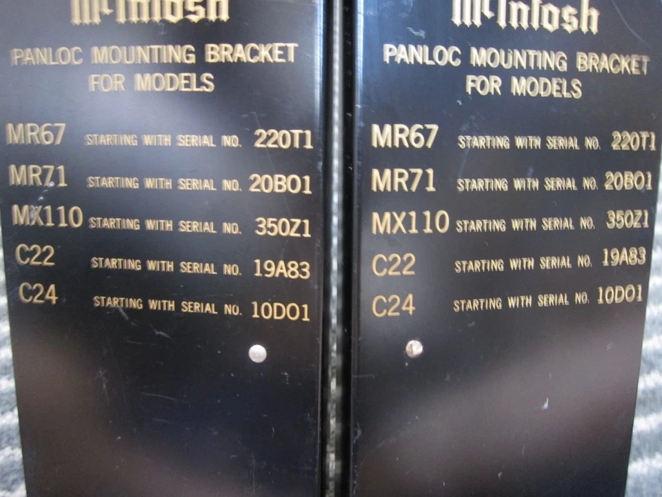 Pair Vintage Mcintosh Panlocs, C22/C24/MX110/MR71/MR67, Vintage USA - Image 4 of 4