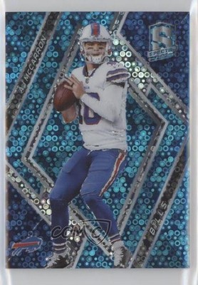 2018 Panini Spectra Neon Blue Prizm 58/75 AJ McCarron #12 0t2