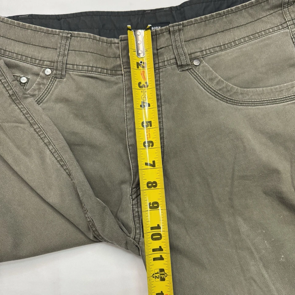 Calça Kuhl Revolvr masculina 33x34 (34x32) vintage corante pátina verde cáqui caminhada - Imagem 3 de 4