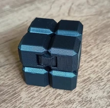 Infinity Cube Fidget Toy *3d Printed (white, Lime Green, Dark Blue, Black