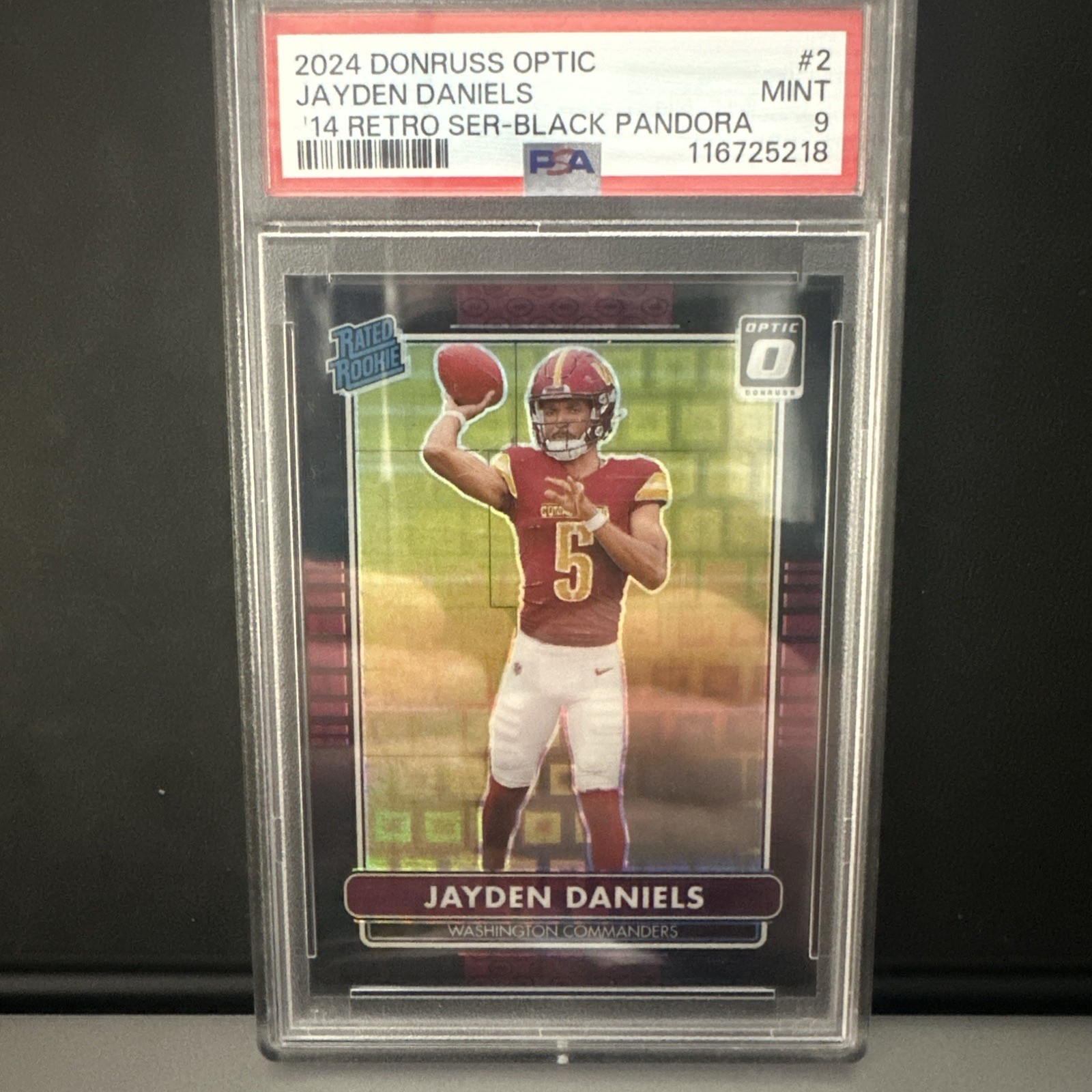 Jayden Daniels Panini Donruss Optic 2014 Retro Series #2 Black Pandora