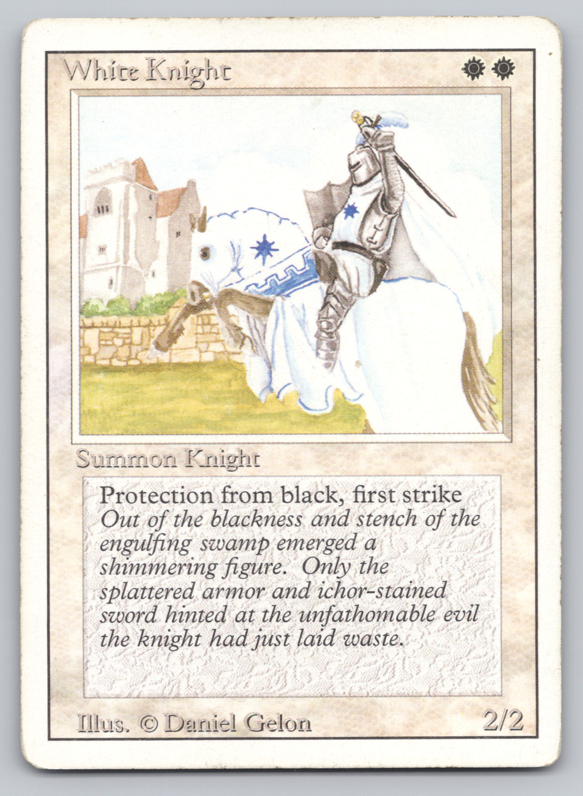 White Knight - HP - Revised 3rd Edition - MTG READ DESC