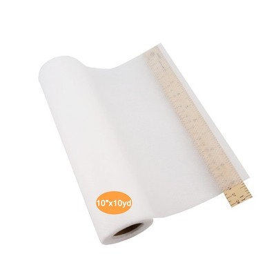 Neu Brühfaden No Show Mesh Maschine Stickerei 10''x10yd 1 Rolle, natürlich 