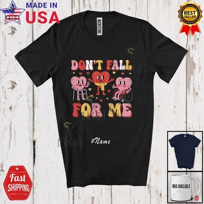Custom Name Don't Fall; Valentine Physical Therapy Team OT Fall Prevention Shirt