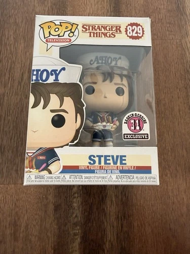 Funko Pop Stranger Things Steve #829 Baskin Robbins Exclusive with Protector