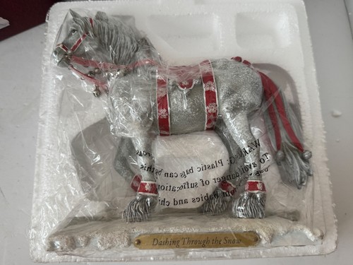 Trail of Painted Ponies Figurine MIB COA '10 Dashing Through the Snow 2E/0137 - Picture 10 of 14