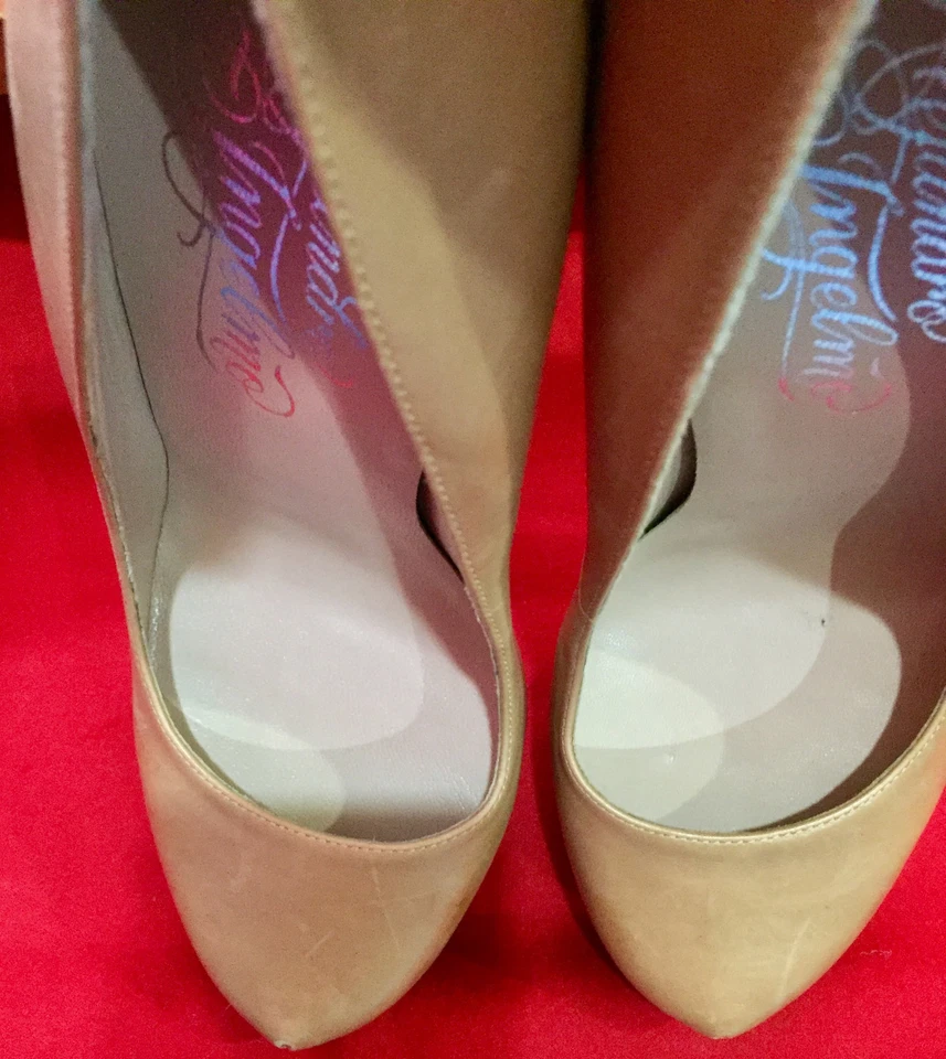 Zapatos de tacón alto Alejandro Ingelmo Intermix Nude Camel Tan Plataforma Talla 36 Foto 4 de 4