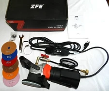 ZFE WP401 800W Variable Speed 4'' Wet Polisher/Grinder/Granite Polisher Pads NOS