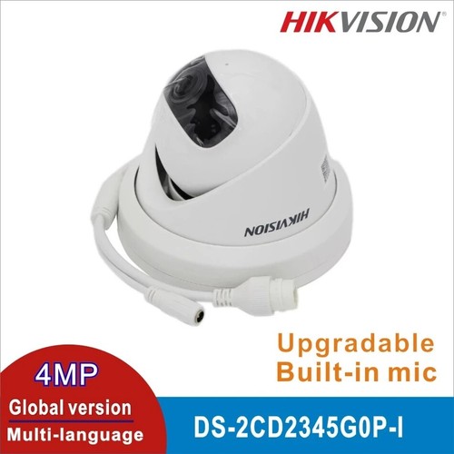 Hikvision 180° Super Wide-Angle DS-2CD2345G0P-I 4MP IP Dome Camera H.265+ PoE