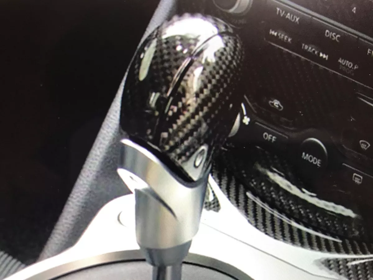 OEM GENUINE AT AUTO GEAR SHIFT LEVER KNOB CARBON FIBER COATING FOR