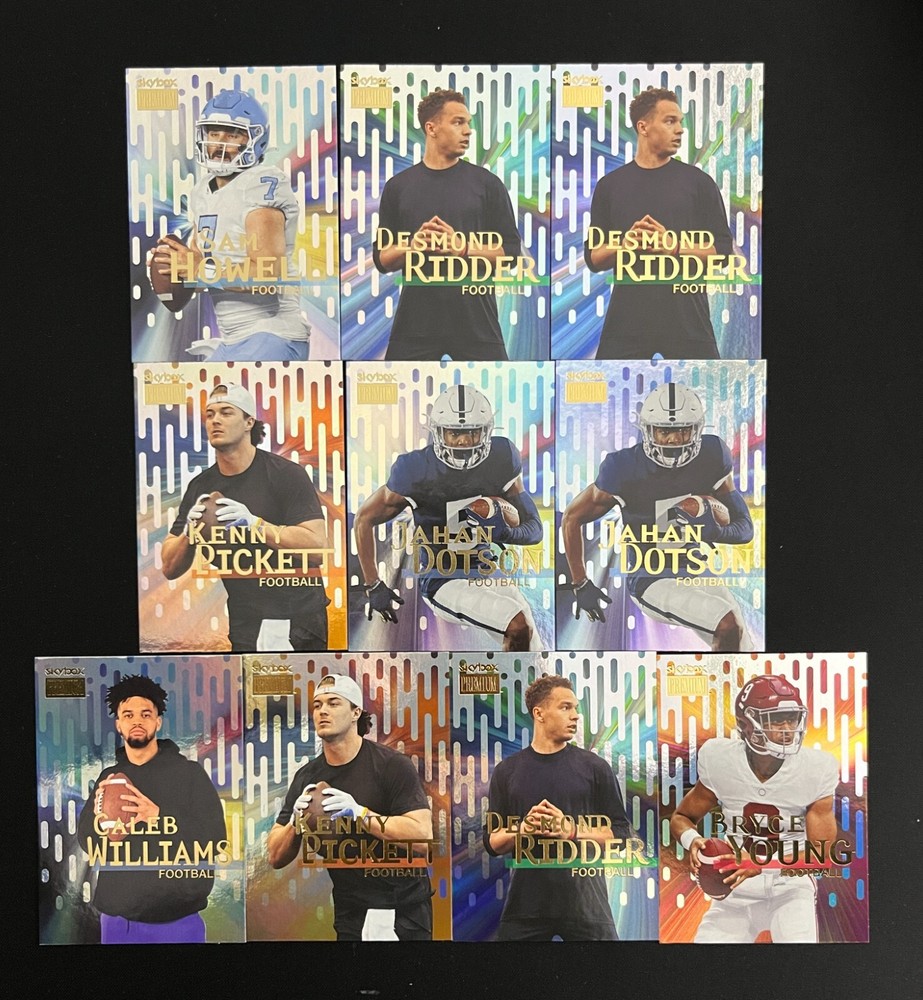 LOT×10 2022 Skybox Metal Universe NFL Howell Ridder Pickett Bryce Young RC