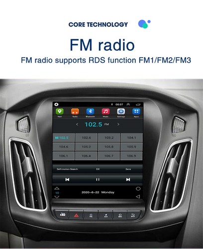 9.7'' Car Stereo Radio GPS Mirror Link OBD FM RDS For Ford Focus 2012-2017 - Afbeelding 5 van 11