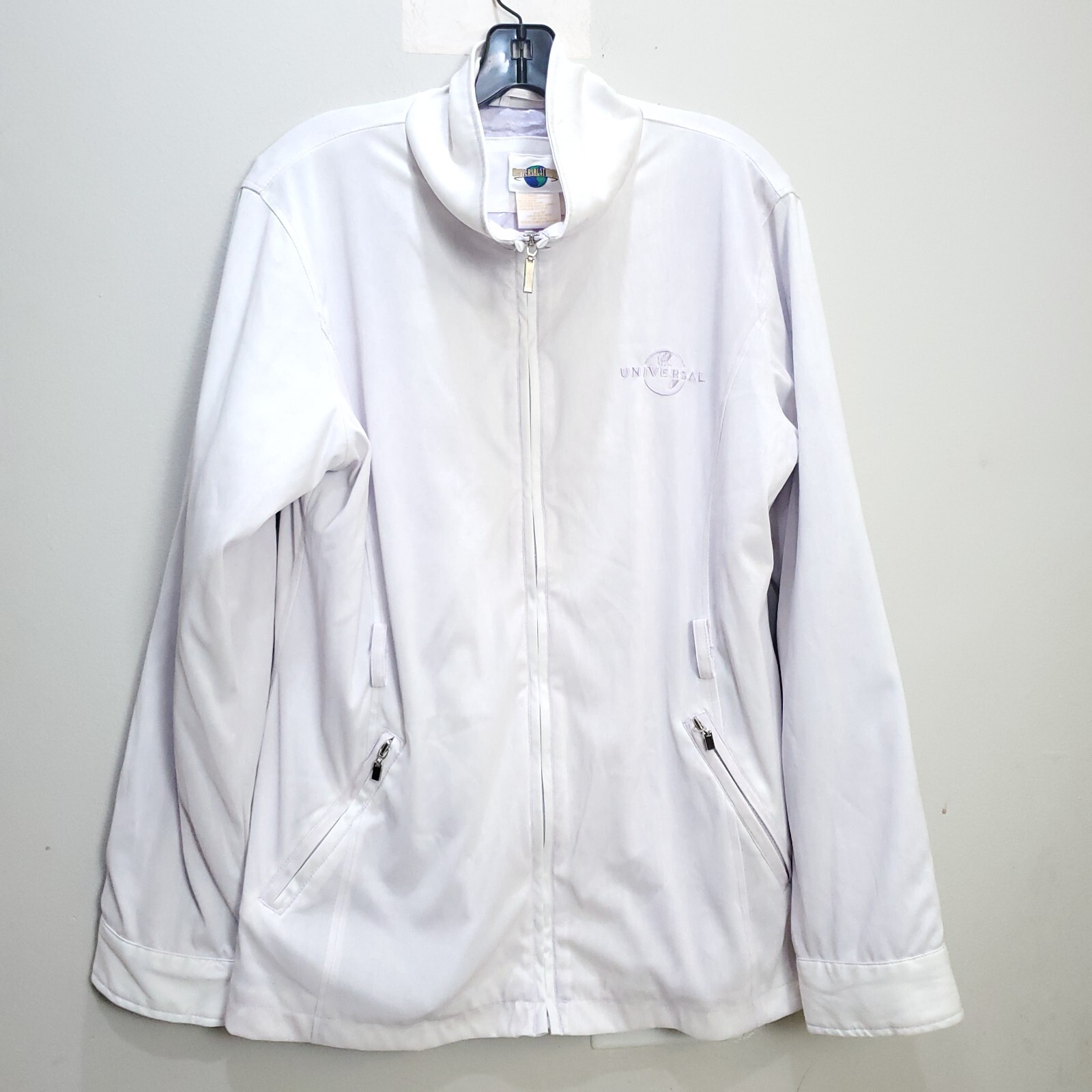 Universal Studios White Soft Shell Jacket Size Me… - image 1