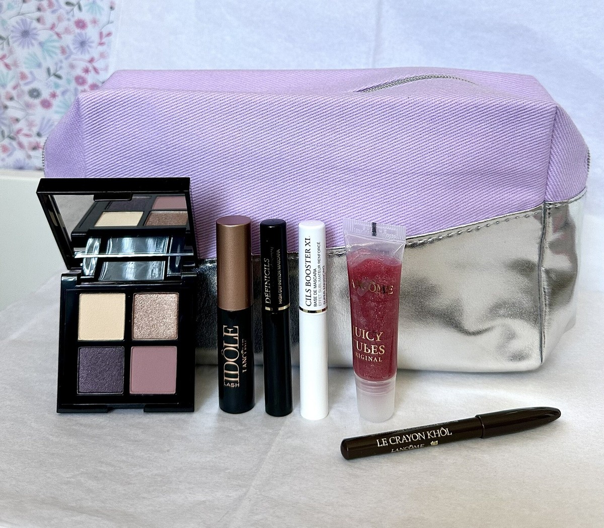 7PC LANCOME Set/Juicy Tubes Gloss/Eyeshadow/Cils Booster/Mascara