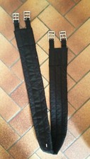  Baumwoll Sattelgurt, schwarz, 145 cm 