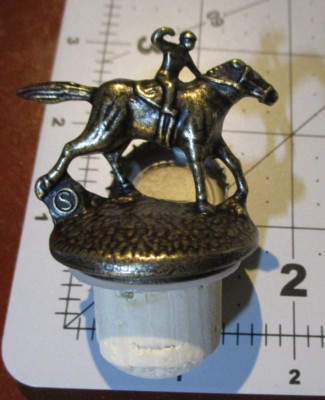 BLANTONS Bourbon Kentucky S STOPPER whiskey bottle jockey buffalo trace empty A