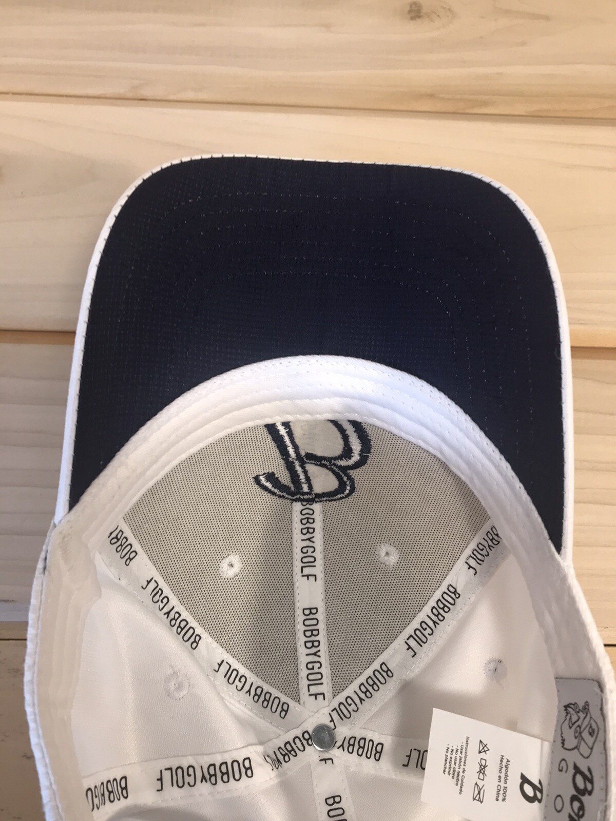 Bobby Golf Hat Adjustable Snap White Lightweight … - image 9