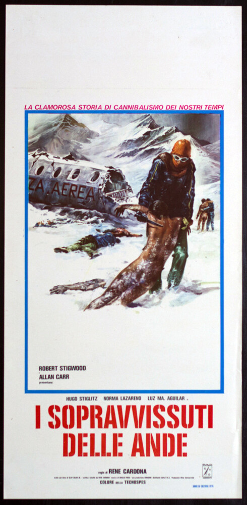 Locandina originale film I sopravvissuti delle Ande (1976) - Regia di René Cardona, René Cardona Jr.