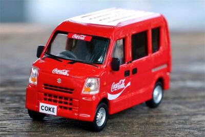 Tiny 1:64 City Suzuki Every COCA-COLA (Red) w/Roof Top Accessories