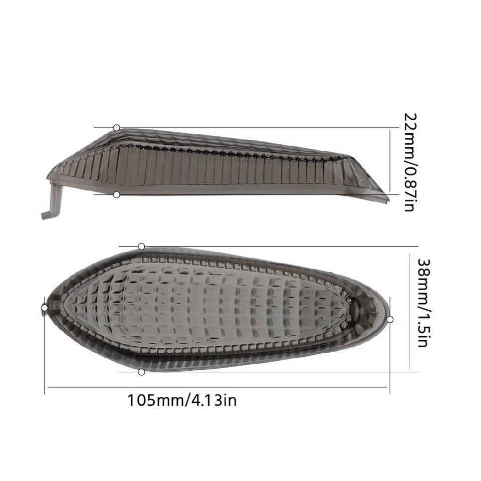 Cubierta de lente indicadora de luz de señal de giro para DUCATI Monster 659 696 795 796 1100 Foto 2 de 4