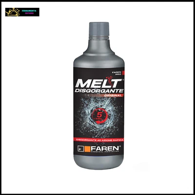 FAREN DISGORGANTE MELT PROFESSIONALE RAPIDO PER SCARICHI LENTI E INGORGHI GRAVI 750 ML