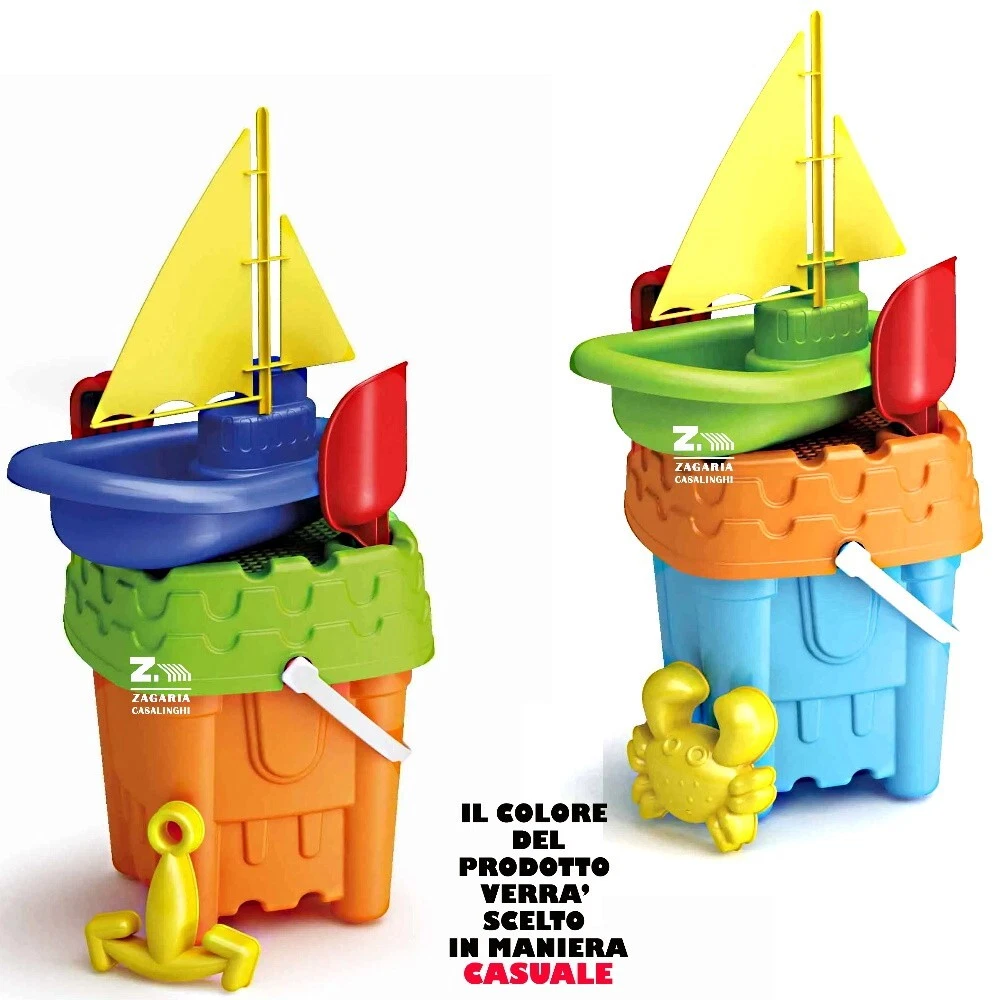 Set di giocattoli da spiaggia per bambini con camioncino in plastica, piccola pa