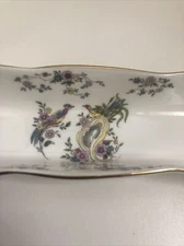 Coalport Paradise Olive Pickle Relish Mint Tray Dish Vintage Bone China England