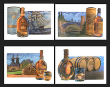 Whisky Magnet Set -Scottish Whisky Gift -Whisky Bottle - MW01/2/3/4-JM