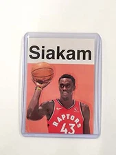 Pascal Siakam Artist Signed Basketball Art Card 1/10