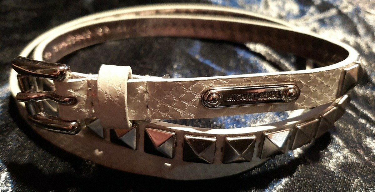 Michael Kors Snakeskin Studded Belt, Size Small Michael Kors Snakeskin Belts for Women for sale | eBay main image 2