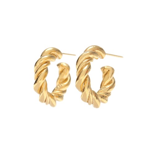 mzuu-Midnight-Sun-Small-Braid-Hoop-Earrings-Silver-Han-Ji-Min-Familiar-Wife