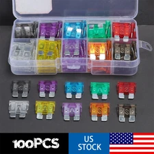 100pcs Car Automotive Kit APM Medium Standard Fuses Auto Blade Fuse Assortment