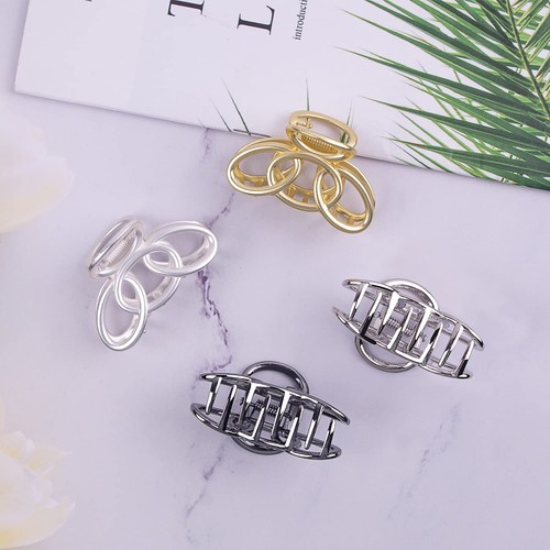 4pz Fermagli Capelli Piccoli Metallo Artiglio Antiscivolo Accessori Capelli Strumenti per Donna Ragazza - Foto 24 di 38